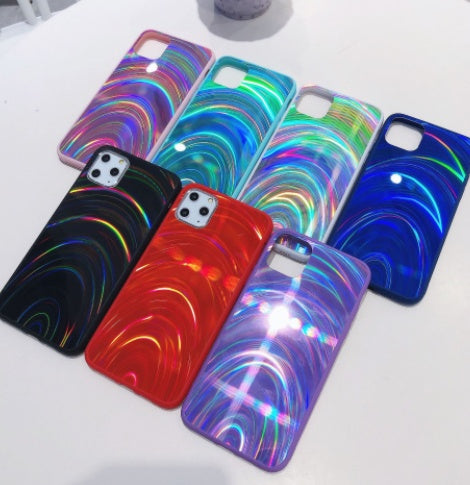 Rainbow Pattern Jelly Shell For iPhone 14