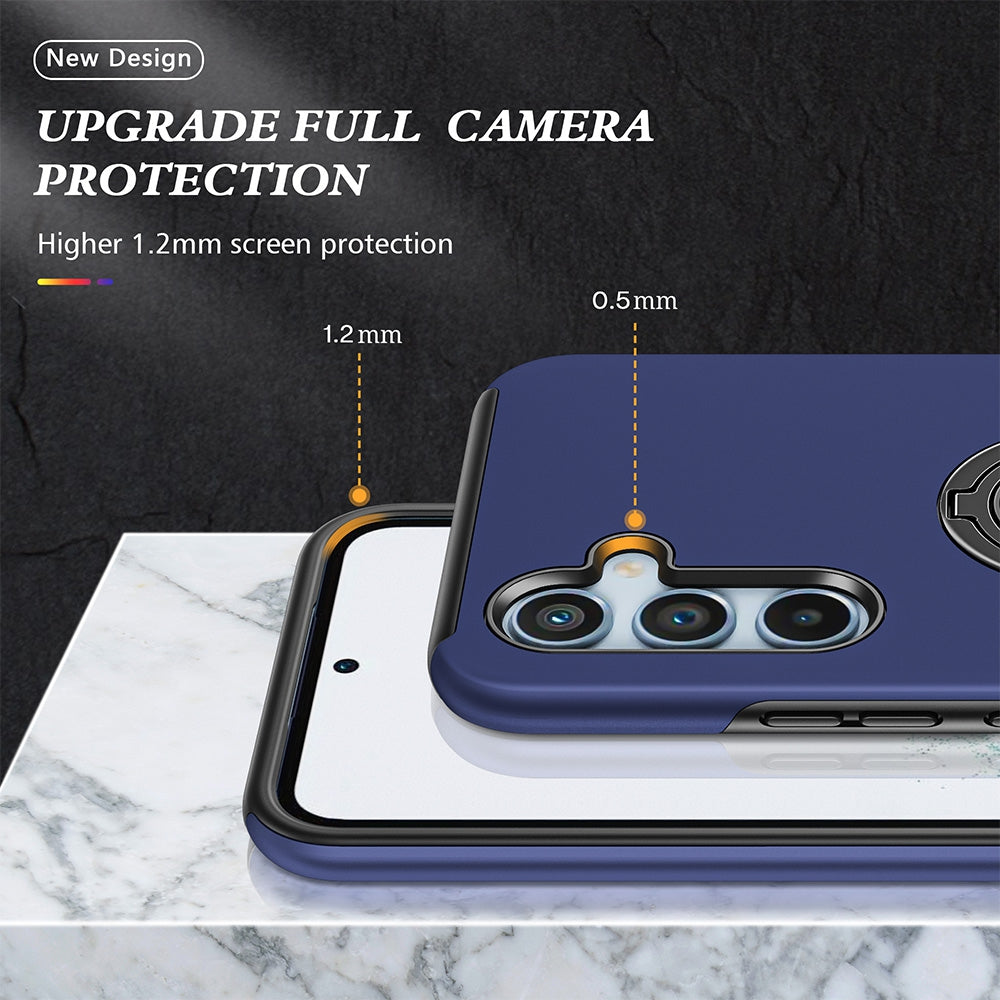 Magnetic Ring Holder Shockproof Case Cover for Samsung Galaxy S24 FE
