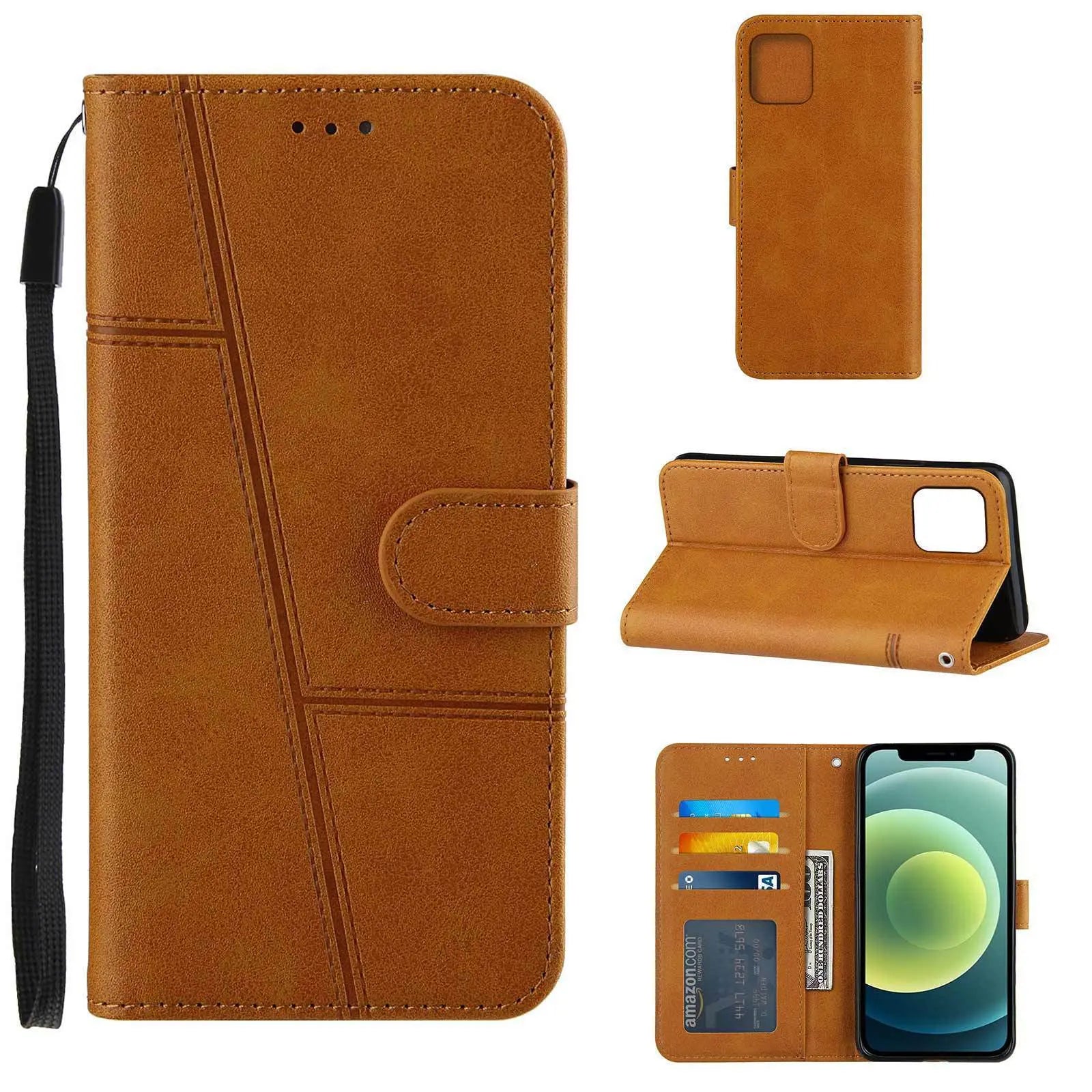 Calf Pattern Mobile Phone Case Card Holder Holster Online Only