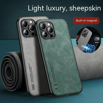 Magnetic Phone Case New Simple Sheepskin Protective Cover Online Only