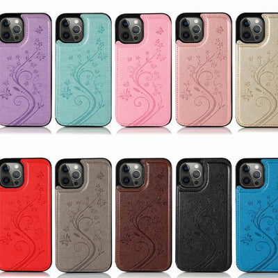 Butterfly Embossed Phone Case For iPhone 14