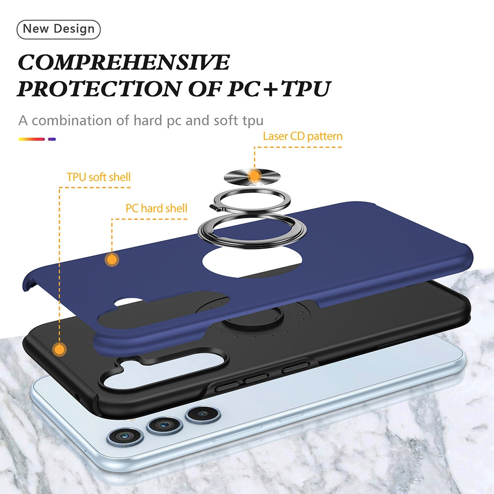 Magnetic Ring Holder Shockproof Case Cover for Samsung Galaxy S24 FE
