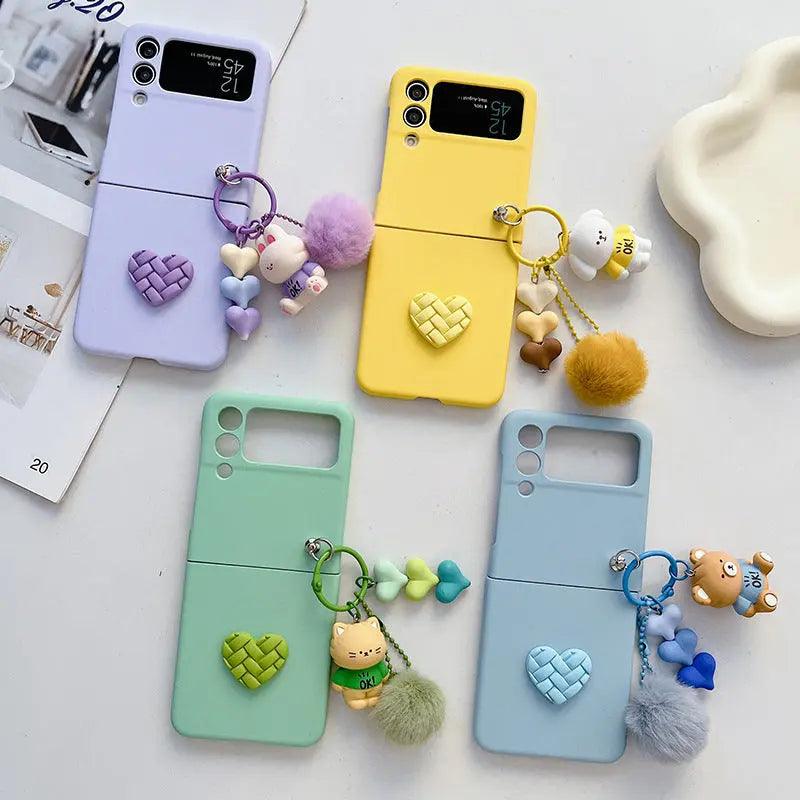 Mobile Phone Shell Doll Hair Ball Diamond Love Online Only