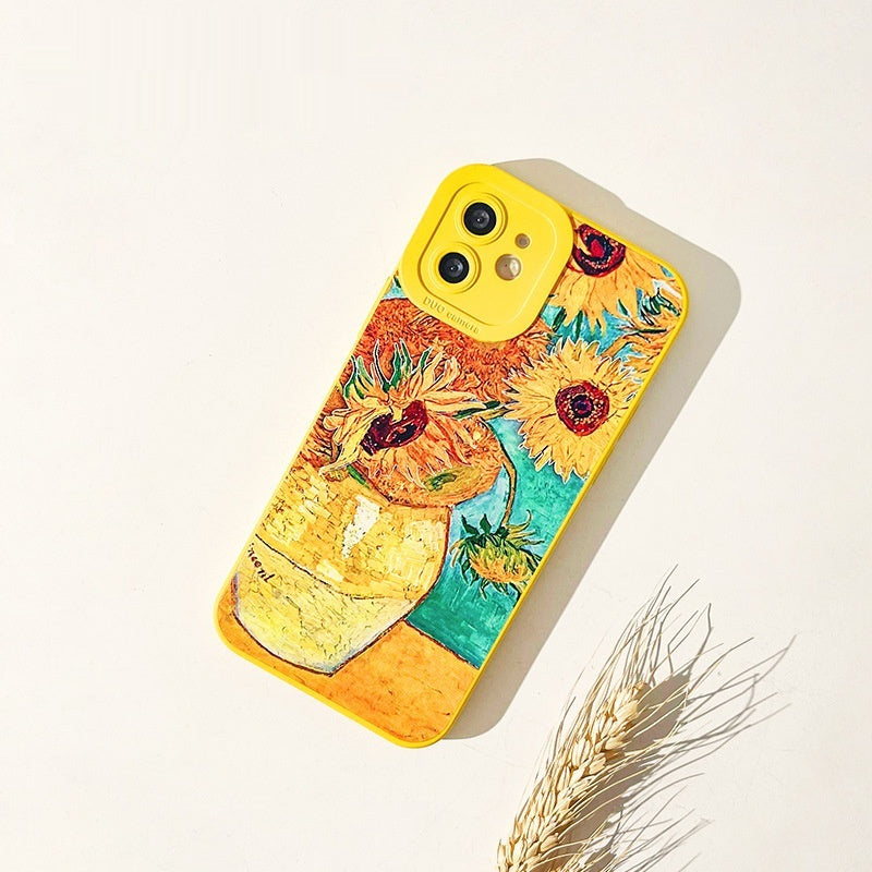 Sunflower Phone Case Silicone Phone Case For iPhone 14