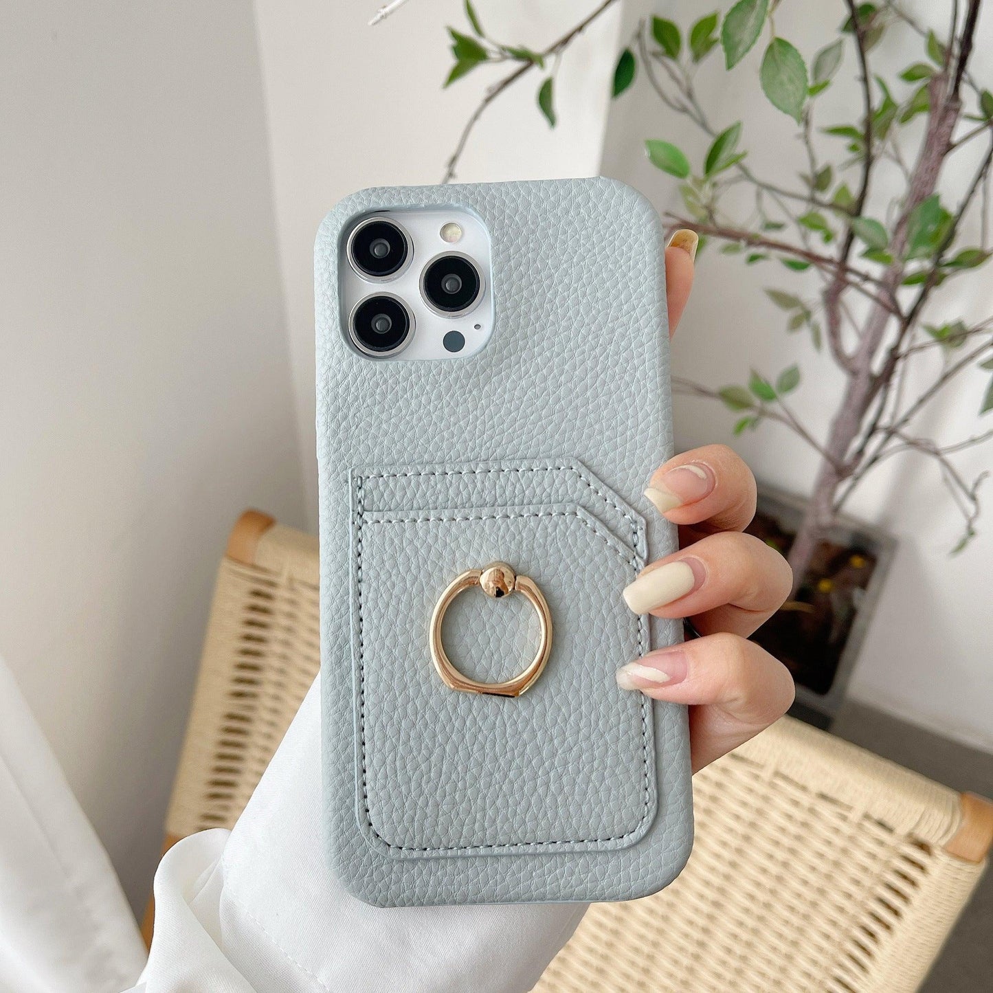 Double Card Ring Buckle Bracket Mobile Phone Case - MyMobile