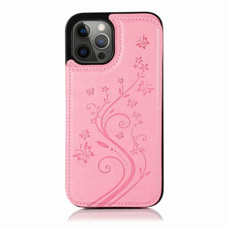 Butterfly Embossed Phone Case For iPhone 14