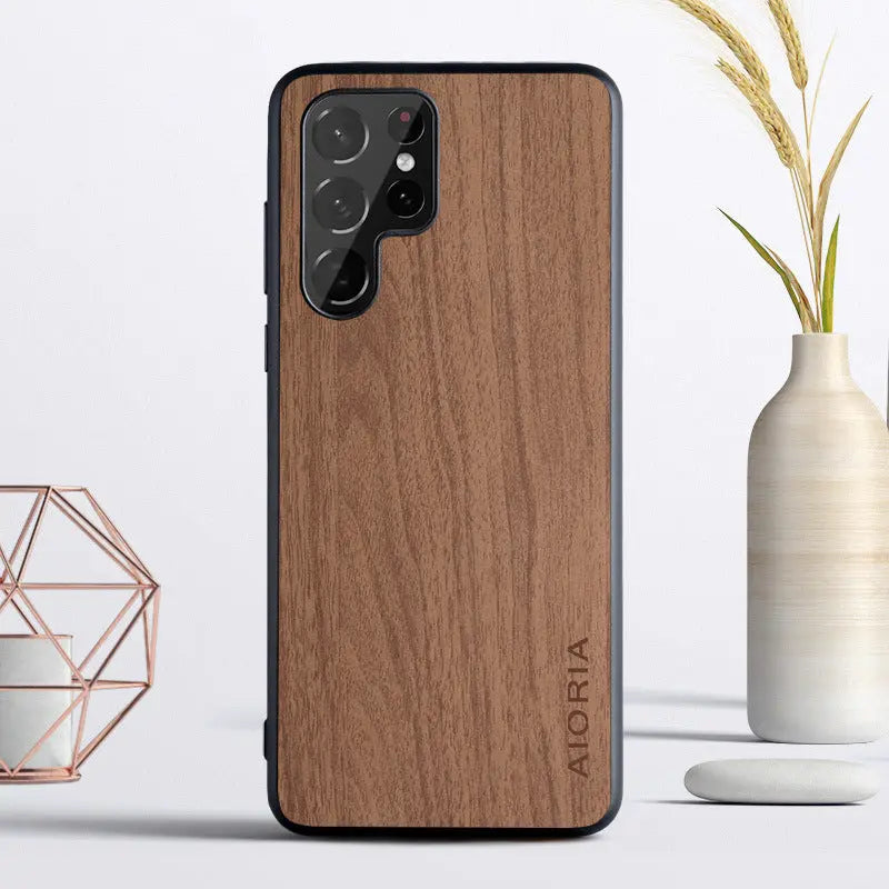 Applicable To Mobile Phone Protective Case Simple Retro Wood Grain Phone Case Online Only