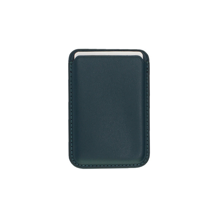 Leather Magnetic Card Sleeve For iPhone 15