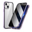 High Definition Double-sided Glass Metal Magnetic Phone Case For iPhone 15