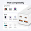 iQuick 100W 2*USB-A 2*USB-C 4-Port Charger Power Strip