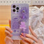 Cute Purple Transparent Bear Suitable Mobile Phone Case - MyMobile