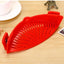 Silicone Clip-on Pot Pan Bowl Funnel Oil Strainer Creative Rice Washing Colander for Draining Liquid Fits All Pot Size