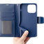 Hanman PU Flip Leather Wallet Cover Case for iPhone 15