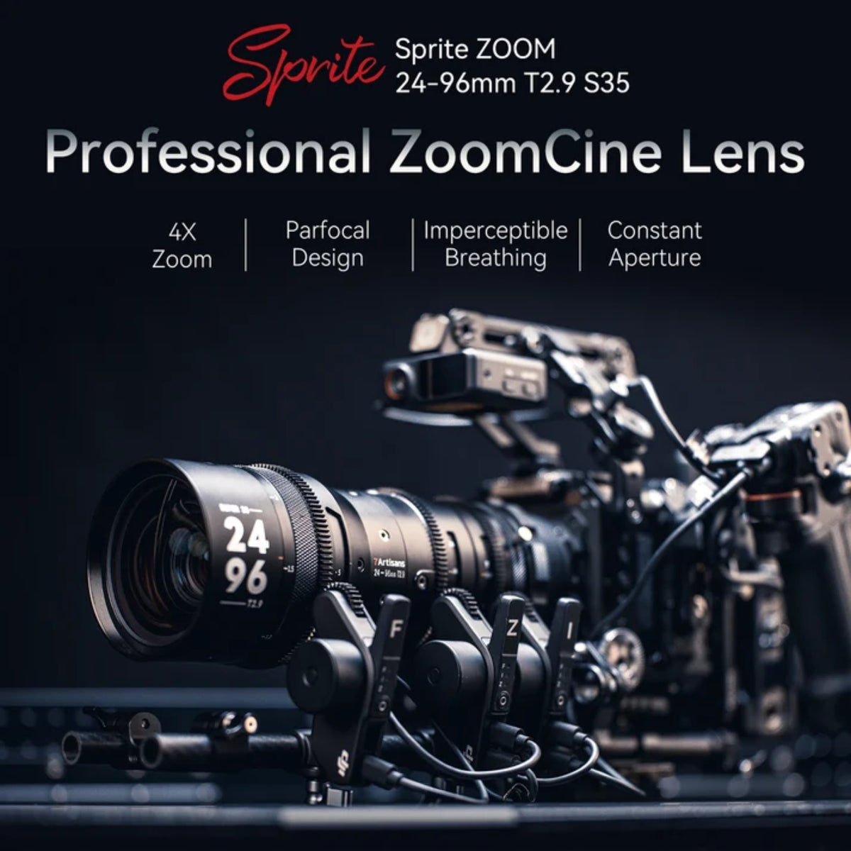 7Artisans 24mm-96mm T2.9 S35 Cine Zoom (PL Mount)