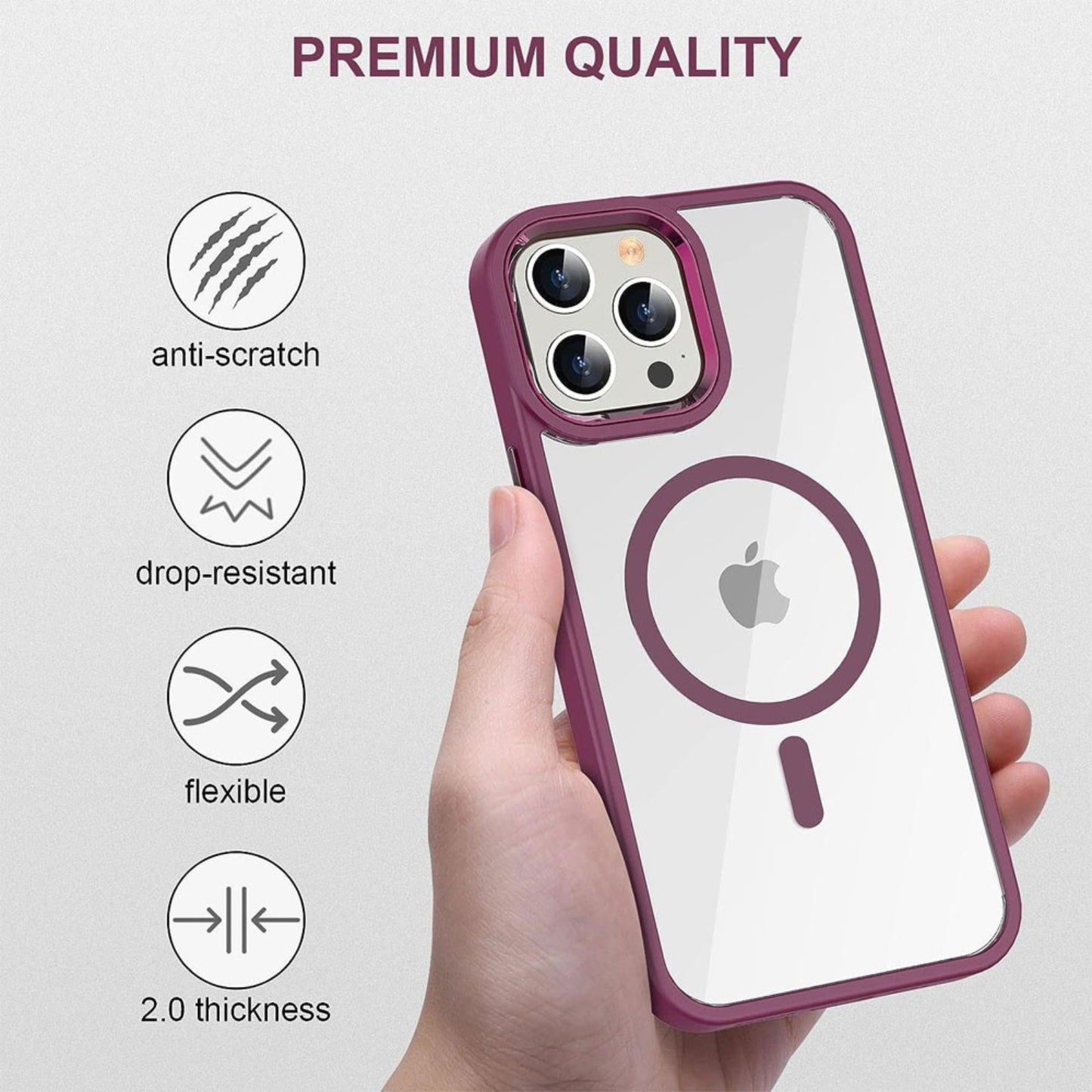 ReDefine Metal Camera Lens Magnetic Magsafe Case for iPhone 15 Plus
