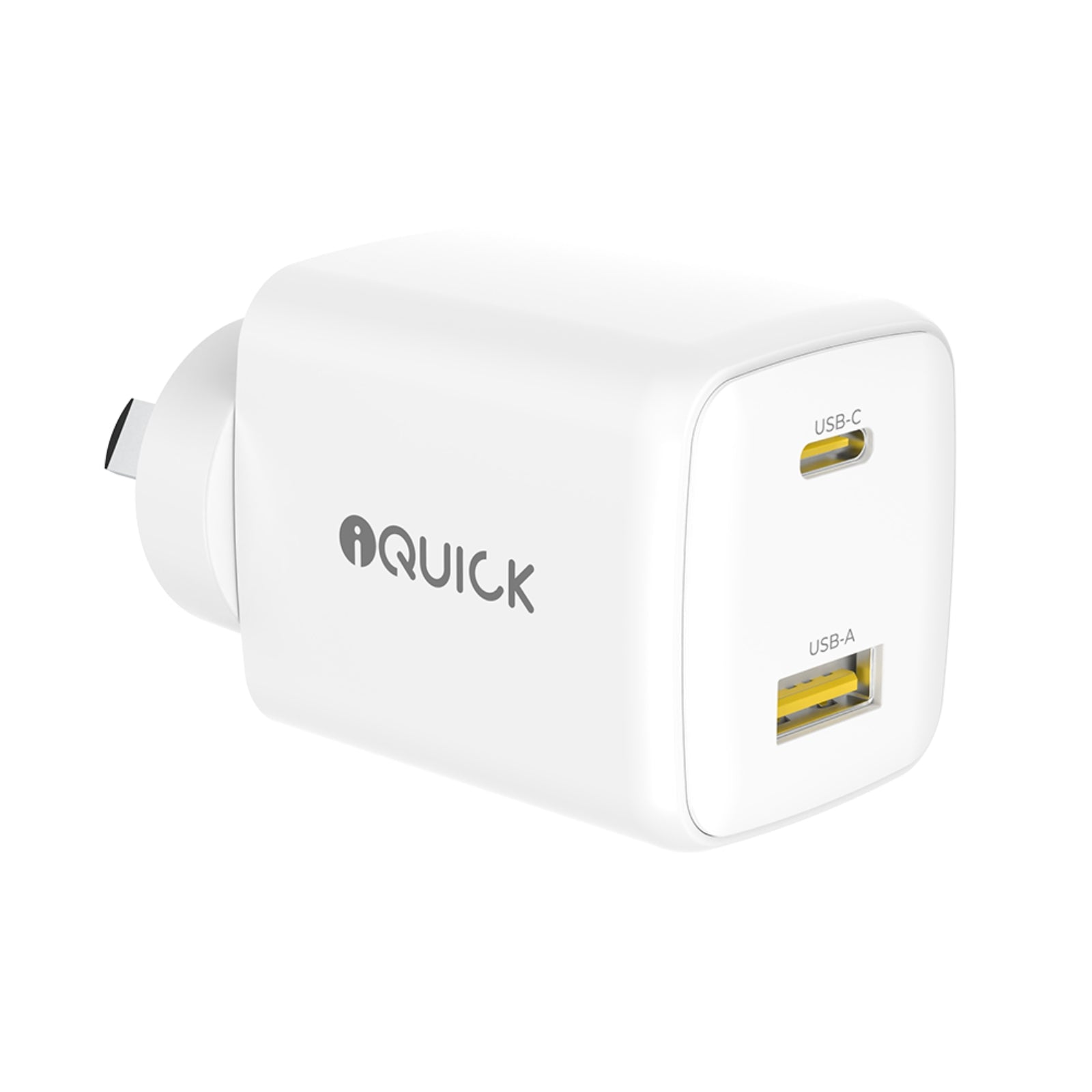 iQuick NANO ENERGY 2 45W PD3.0 USB-C and USB-A Ports Charging Adapter - MyMobile