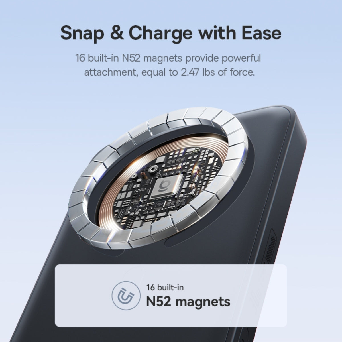 Baseus EnerFill FM11 Magnetic Power Bank with Built-in USB Cable 10000mAh 30W - MyMobile