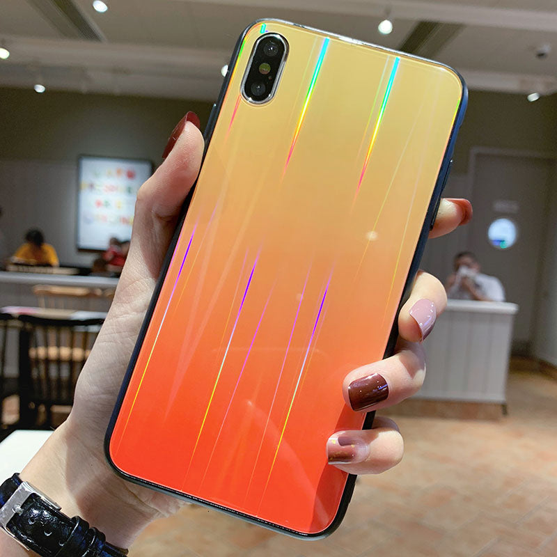 Gradient glass phone case