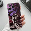 Fashion Black Purple Umbrella Boy 13 Phone Case For iPhone 14