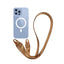 Magnetic One-piece Lanyard Crossbody Shoulder Transparent Phone Case FOr iPhone 15