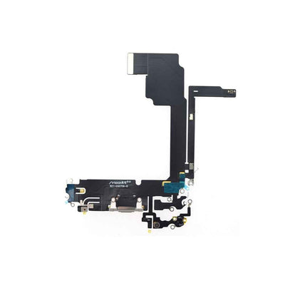 AMPLUS Charging Port for iPhone 15 Pro Max -White Titanium
