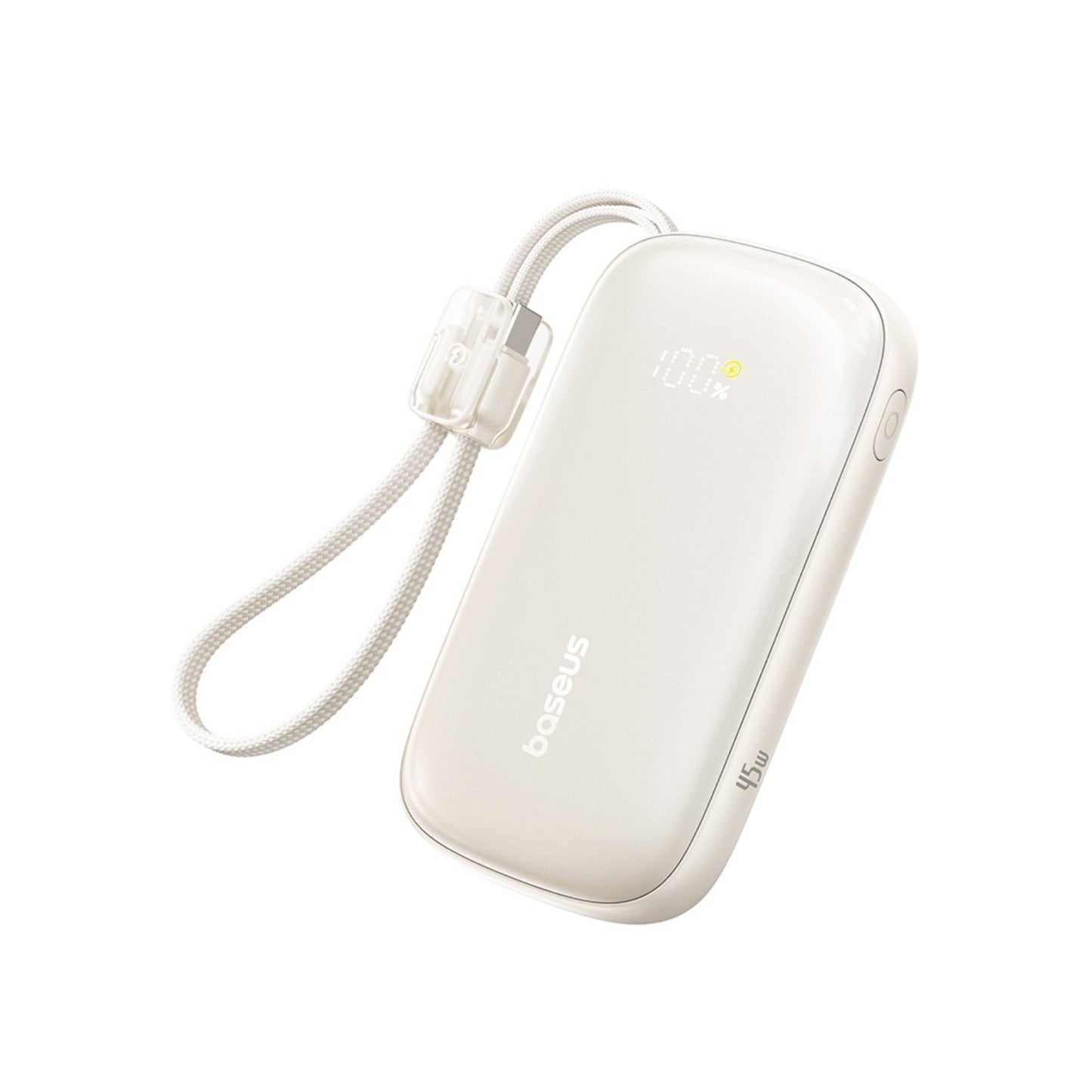Baseus EnerFill FC21 Qpow 3 Ultra Digital Display Power Bank With Detachable Cable 10000mAh 45W
