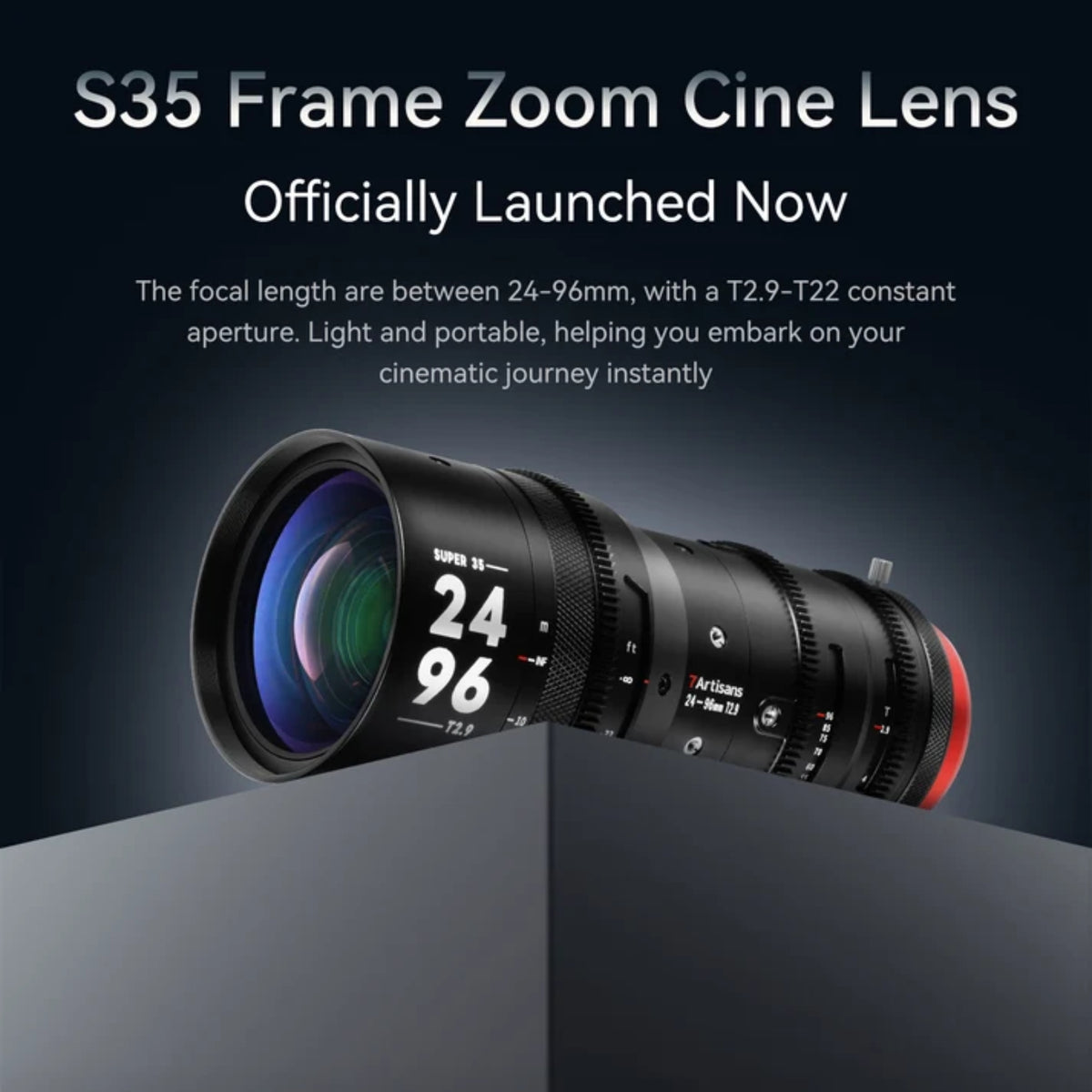 7Artisans 24mm-96mm T2.9 S35 Cine Zoom (PL Mount)