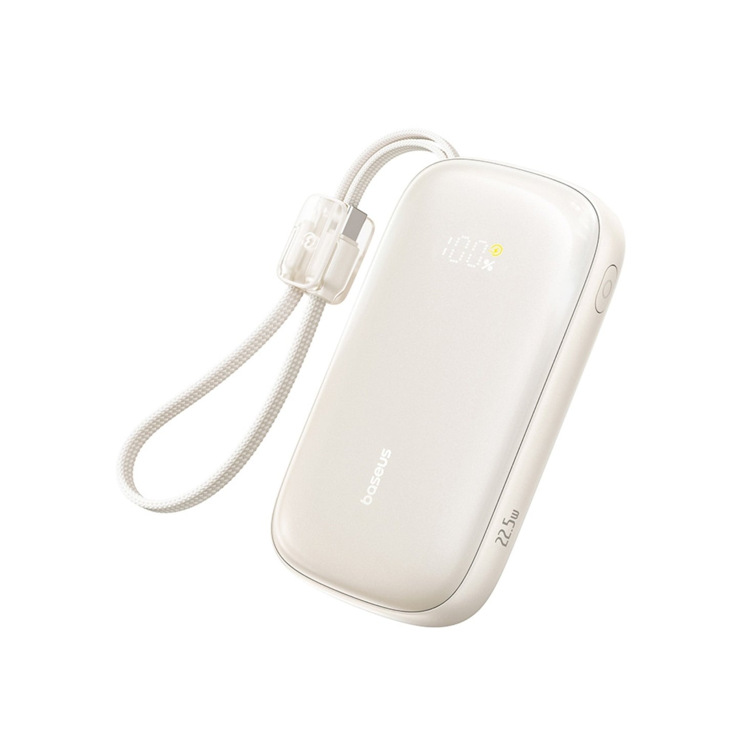 Baseus EnerFill FC21 Qpow 3 Ultra Digital Display Power Bank With Detachable Cable 20000mAh 22.5W