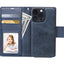 Hanman 2 in 1 Detachable Magnetic Flip Leather Wallet Cover Case for iPhone 15