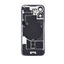 BQ7 Rear Cover Glass with Camera Lens Glass and Wireless NFC Charging with Flash Flex Cable for iPhone 16-Black
