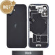 BQ7 Rear Cover Glass with Camera Lens Glass and Wireless NFC Charging with Flash Flex Cable for iPhone 16-Black