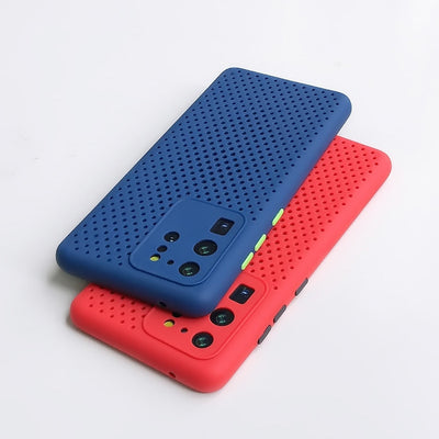 contrast color precision hole phone case For Samsung Galaxy S20