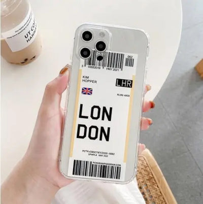 Airline Ticket Tpu Mobile Phone Case Online Only