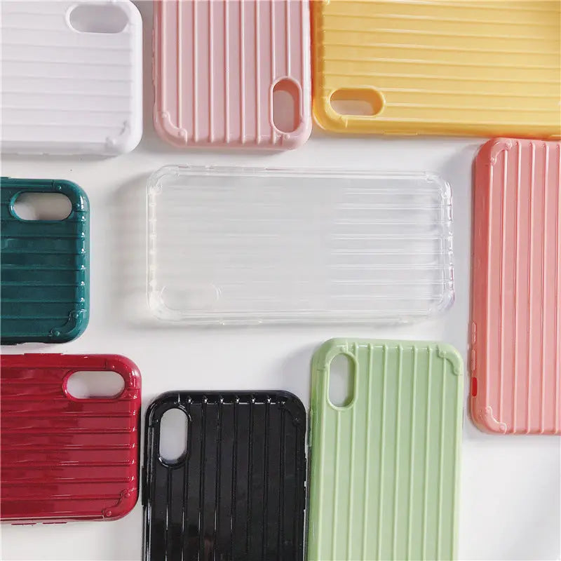 Solid color tpu suitcase phone case Online Only