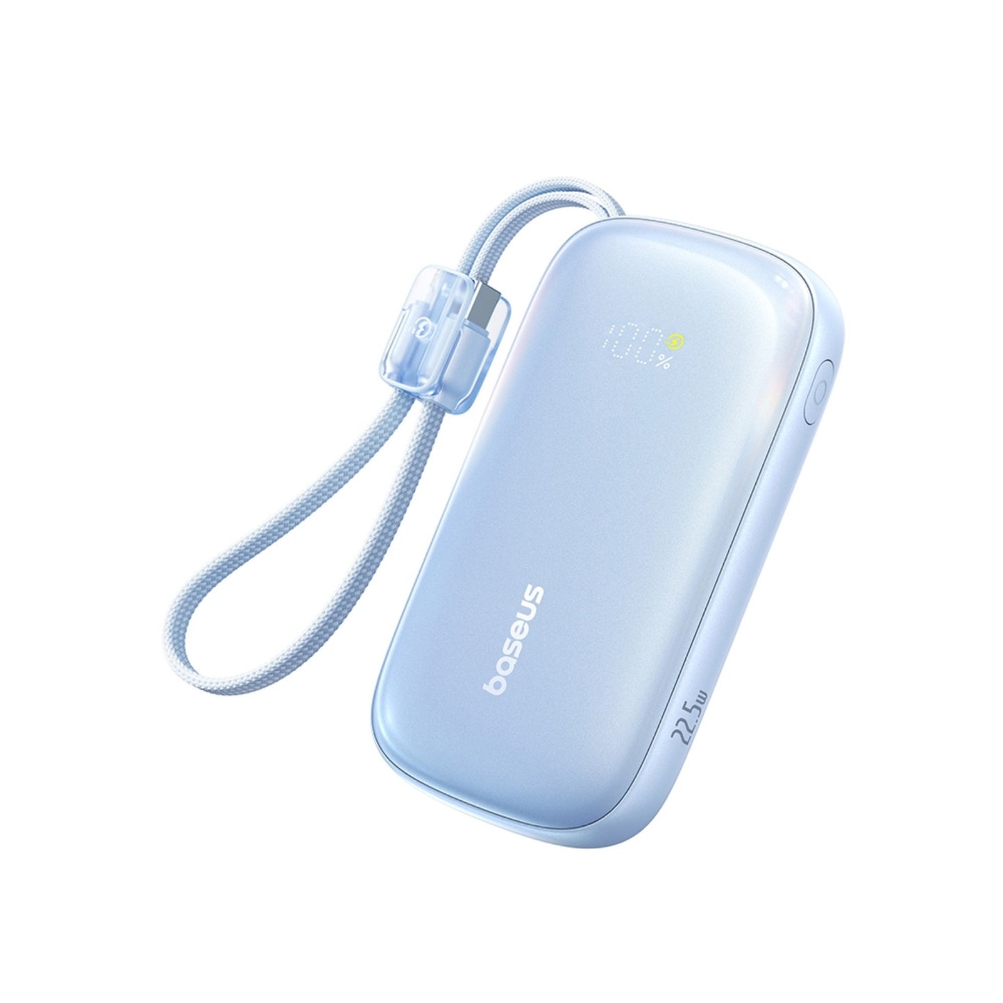 Baseus EnerFill FC21 Qpow 3 Ultra Digital Display Power Bank With Detachable Cable 10000mAh 22.5W