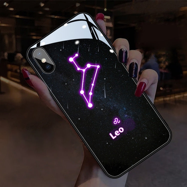 Creative Call Light 12 Constellation Phone Case For iPhone 15