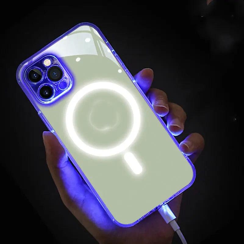 13pro Transparent Mobile Phone Case Side Glow For iPhone 14 - MyMobile