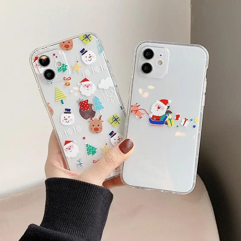 Suitable for cartoon cute Santa mobile phone case protective case Online Only