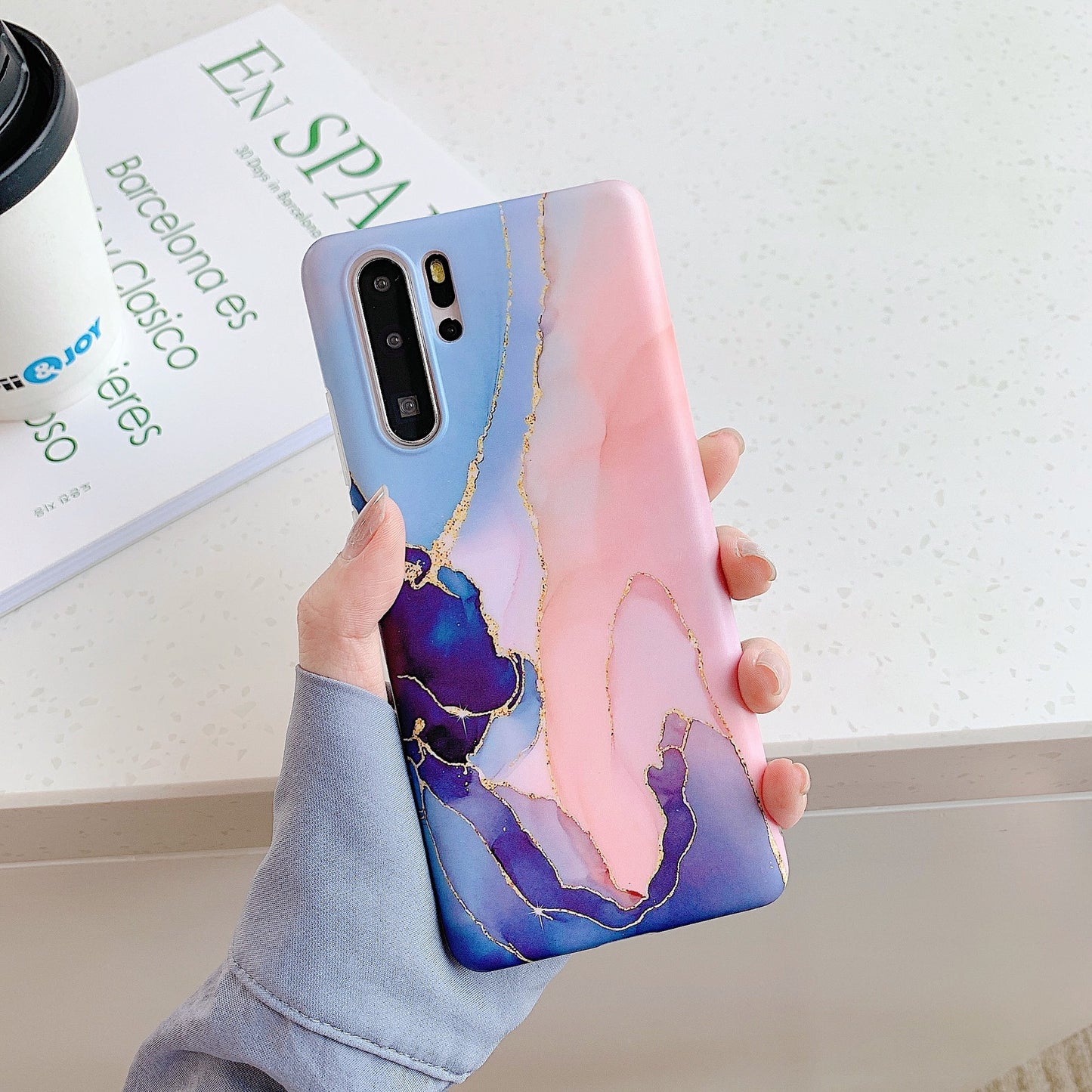 Gradual marbling mobile case For Huawei P40