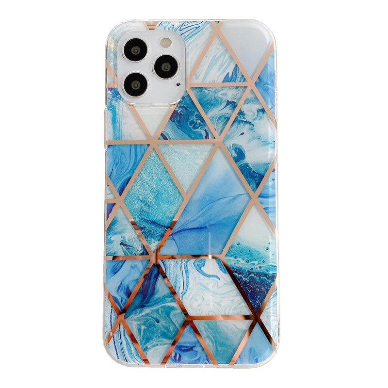 Electroplating mosaic marble phone case - MyMobile