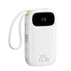 Baseus EnerFill FC31 Digital Display Power Bank with 2 Built-in Cables 10000mAh 22.5W - MyMobile