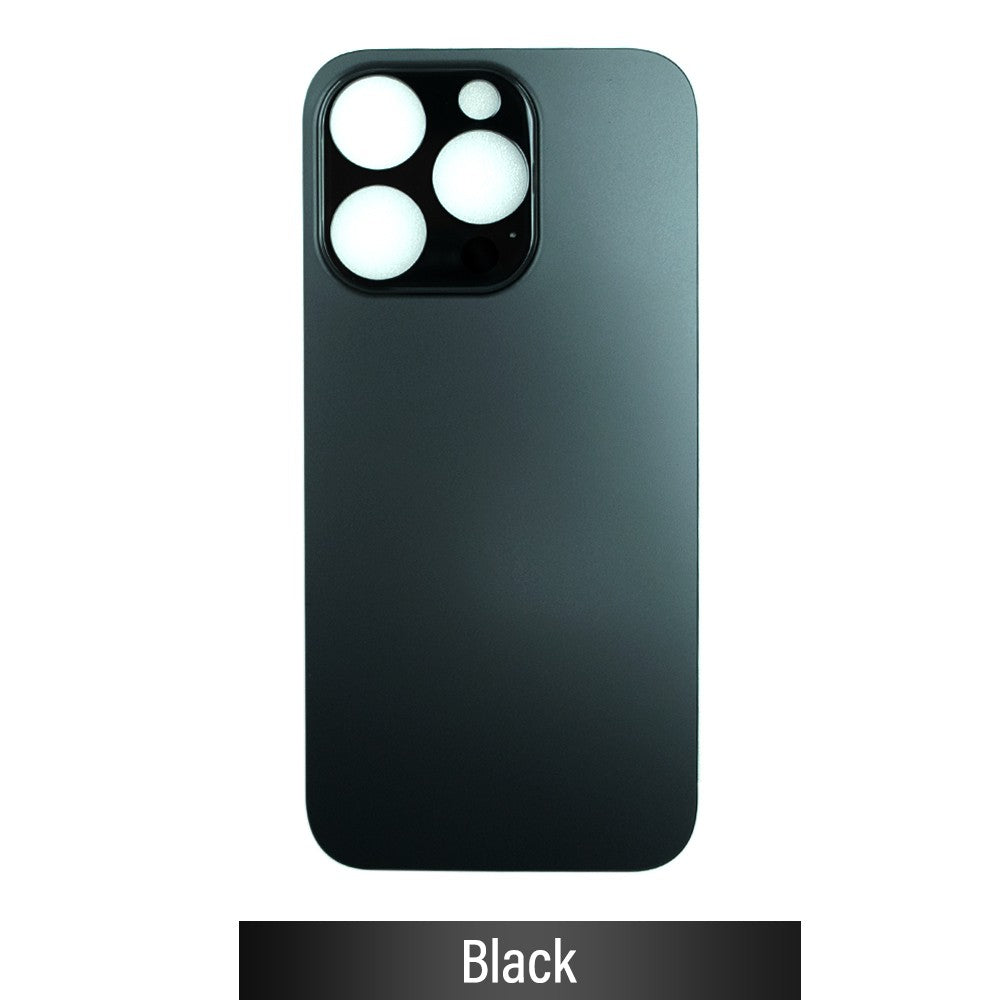 BQ7 Rear Glass With 3M Adhesive Replacement for iPhone 14 Pro (NO LOGO)-Space Black