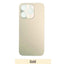 BQ7 Rear Glass With 3M Adhesive Replacement for iPhone 14 Pro Max (NO LOGO)-Gold