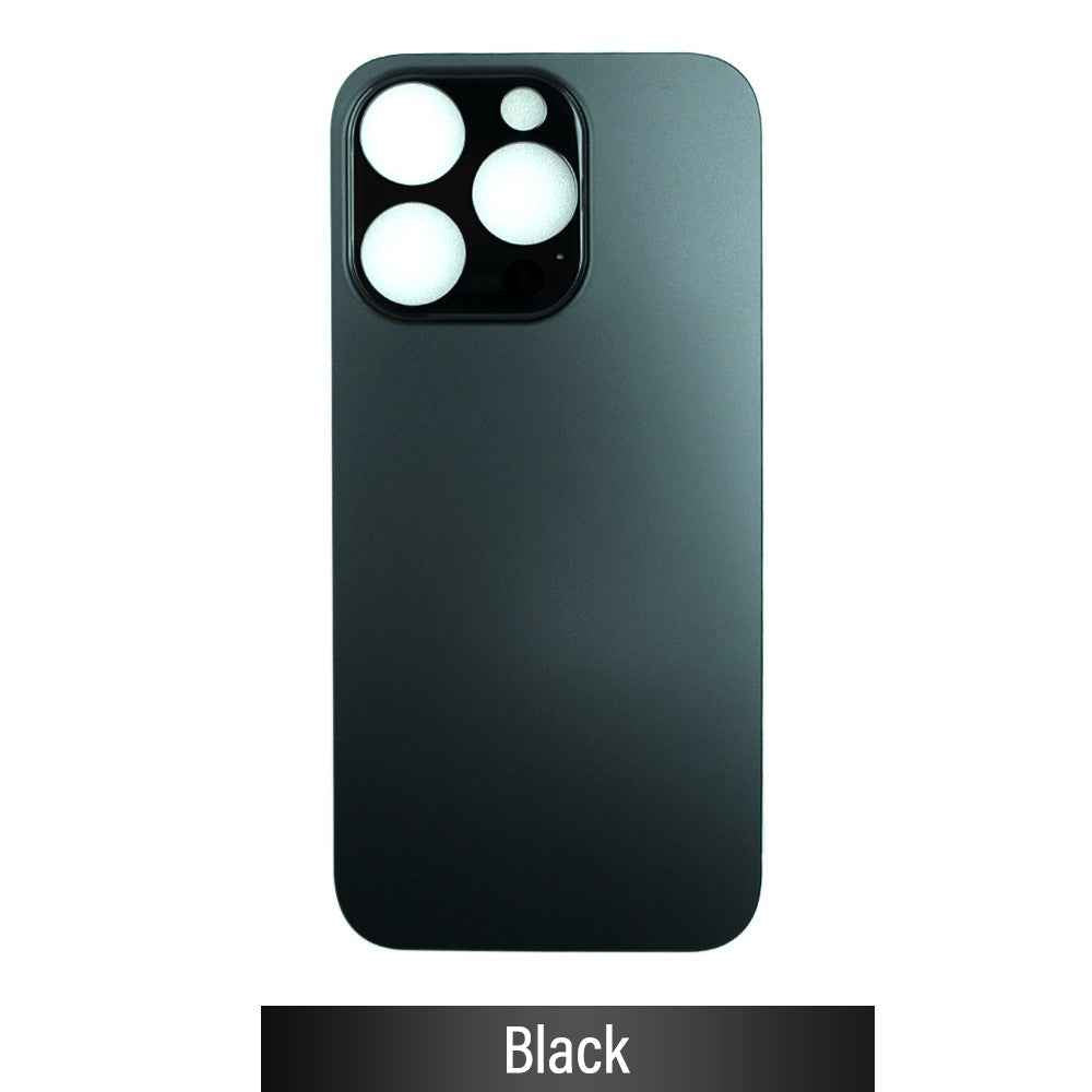 BQ7Rear Glass With 3M Adhesive Replacement for iPhone 14 Pro Max (NO LOGO)-Space Black