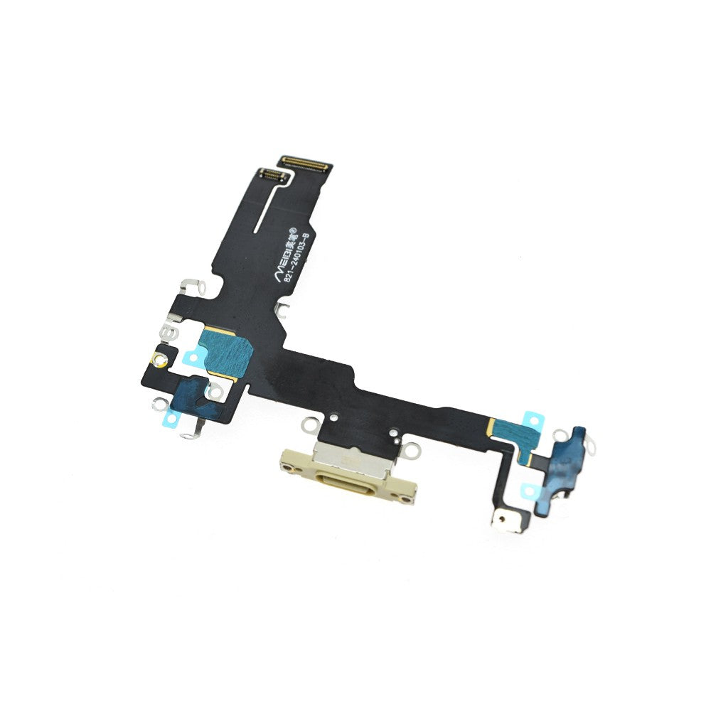 AMPLUS Charging Port for iPhone 15-Yellow