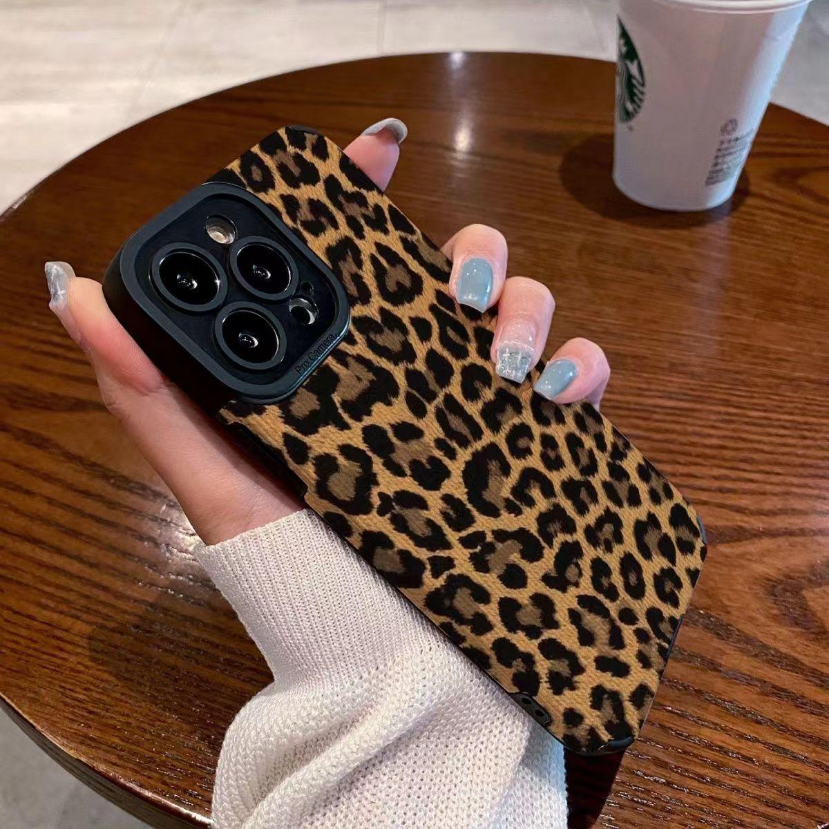 15 Phone Case 11 Brown Leopard Print Creative Protective Cover For iPhone 12, 13, 14, 15 - MyMobile