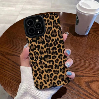 15 Phone Case 11 Brown Leopard Print Creative Protective Cover For iPhone 12, 13, 14, 15 - MyMobile