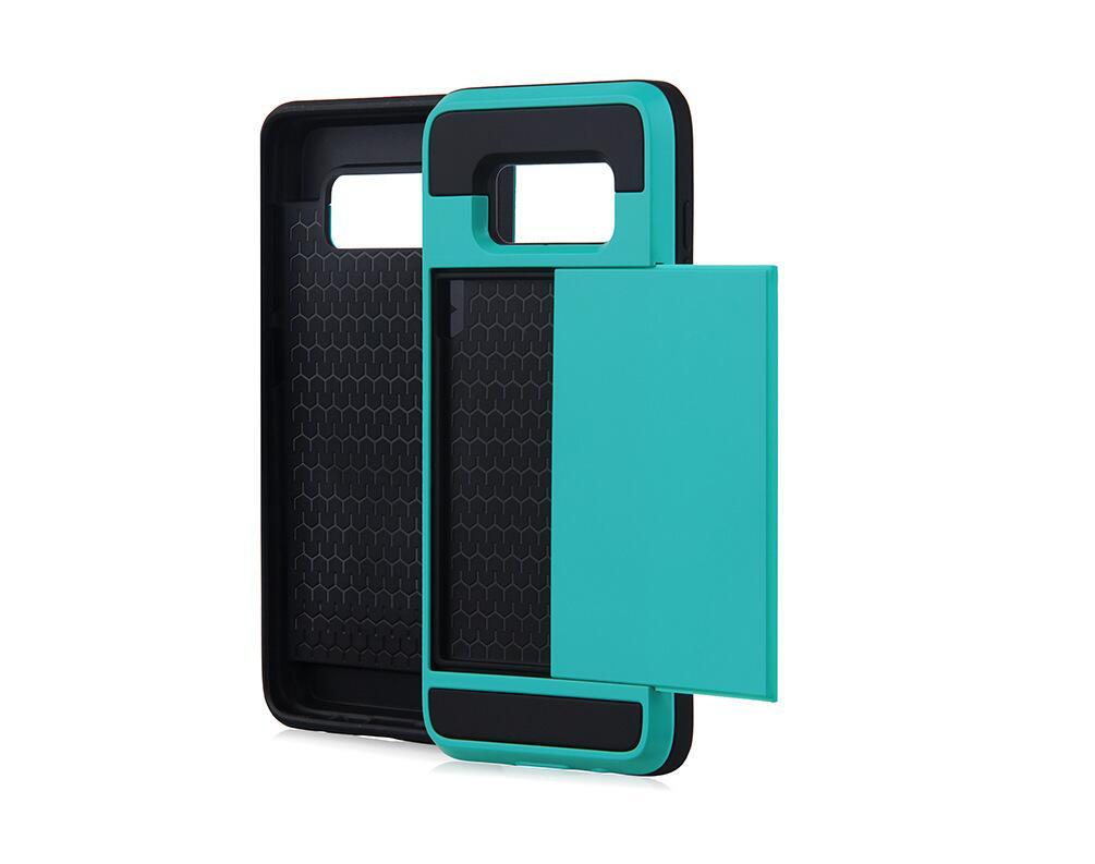 Sliding Card Holder Phone Case For Samsung Galaxy S9