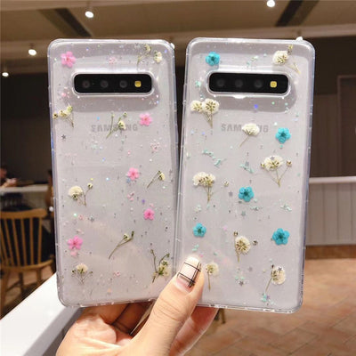 Floral Epoxy Phone Case For Samsung Galaxy A Series