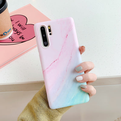 Gradient ring marble mobile phone case For Huawei P40